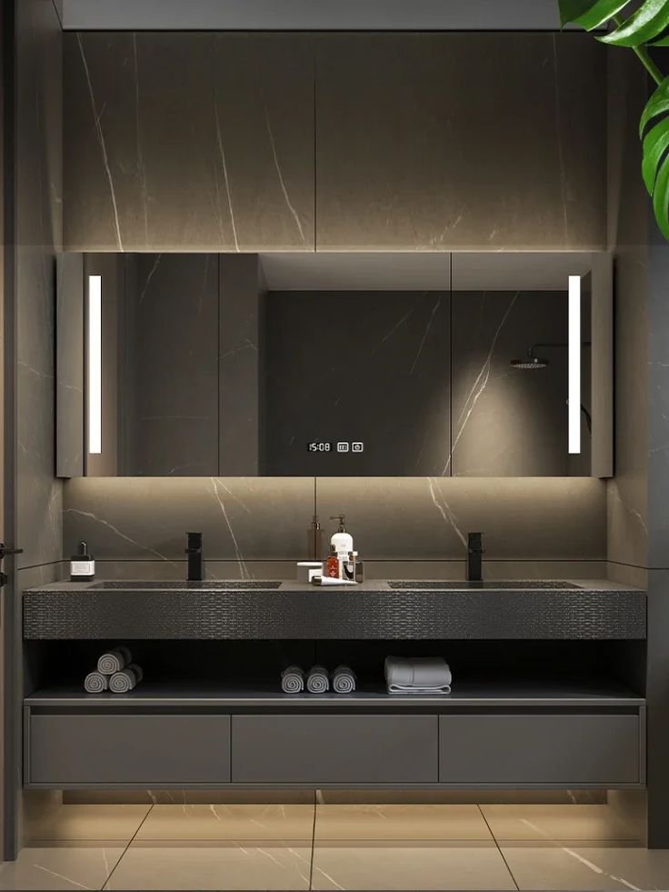 Banheiro com Bancada Dupla